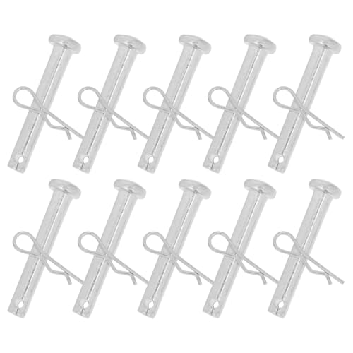 Abaodam 10ensembles Lot De Goupilles De Verrouillage Pour Échafaudage Fixation Et Chevilles Métalliques à Ressort Argent