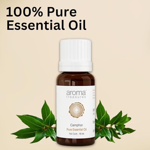 Image of Aroma Treasures 100% Pure & Natural Essential for healthy Skin /body & mind (Camphor Essential Oil)