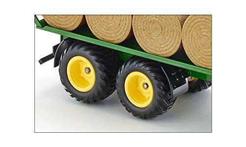 siku 2891, Rundballenanhänger, 1:32, Metall/Kunststoff, Grün, Inkl. 15 Rundballen, Kompatibel mit siku-Standard-Heckkupplung – Bild 5