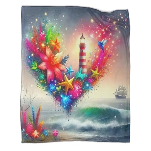 Couverture douillette phare 3D pour des nuits chaudes pleines de douceur - 3