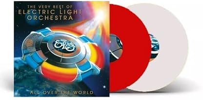All Over The World The Very Best Of Electric Light Orchestra - Exclusive Red & White Colored Vinyl 2LP por Electric Light Orchestra — capa do álbum