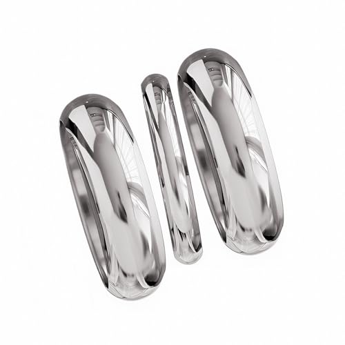 Bowdcvy Chunky Gold Bangle Bracelets for Women Stack Trendy Silver Wide Wrist Statement Cuff Bracelet Arm Cuffs Upper Bangle Fashion Jewelry Gift Accessories (3pcs silver)