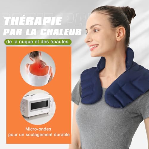Coussin chauffant cervical contre les raideurs de la nuque