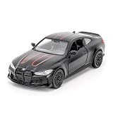 RMZ City 1/36 BMW M4 CSL Model Car, Alloy Toy Car with Pullback Function，Diecast Toy Car with Doors Open, Collection Kids Toy for Aged 3 and up, Gift Black