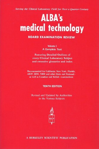 Alba's Medical Technology Board Examination Review 0910224102 Book Cover