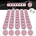 Opall for Jeep JK Grab Handle Inserts Cover+Push Button Knobs Cover Trim for 2007-2018 Jeep Wrangler JK & Unlimited 5PCS Pink