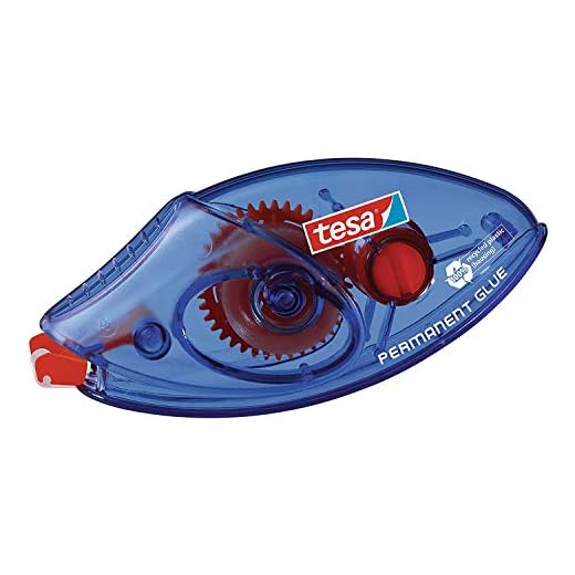 tesa ecoLogo Limroller applikator för kladdfri, permanent och miljövänlig limning på kontor och hemma, rulle med dubbelhäftande tejp, 8,5 mx 8,4 mm