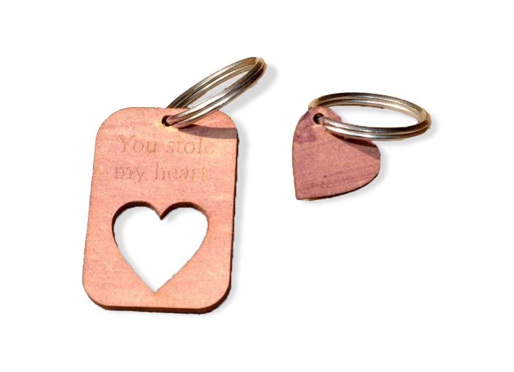 Lal Haveli Love Heart Special Keychain for Valentines Day Gifts for Girlfriend/Boyfriend/Husband/Wife