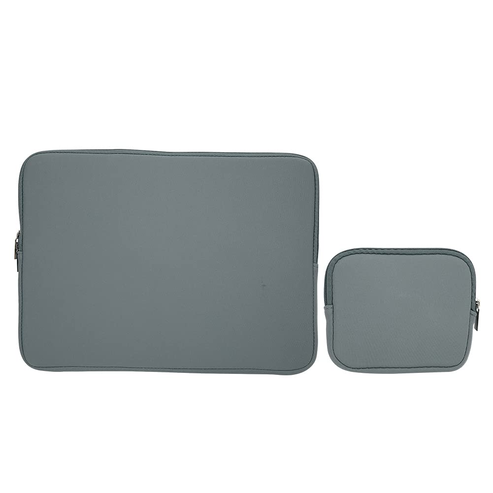 Pokrowiec na Laptopa 15,6 Cala Pokrowiec Ochronny Zapinana na Zamek Torba na ramię do Notebooka, Torba na Zasilacz dla Unisex-czarna (15,6 cala #19)