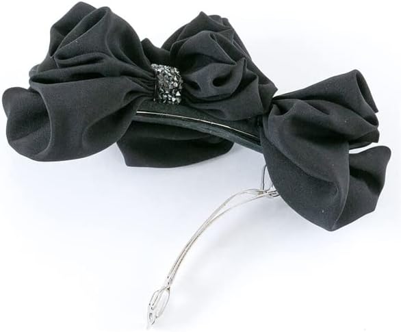 コンプレックスビズ ラフィネリボン バレッタ ブラック