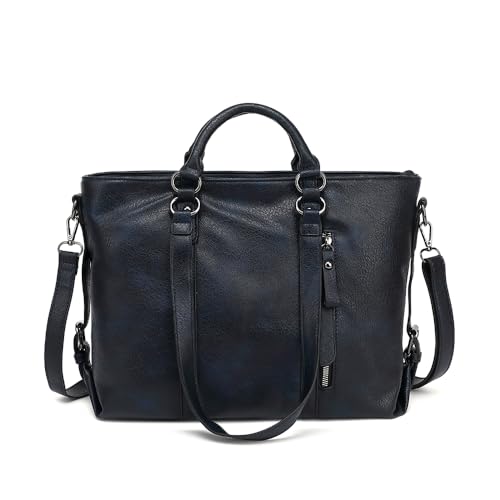 Sac à main antivol LOXOMU grand sac fourre-tout étanche cuir végétalien à bandoulière