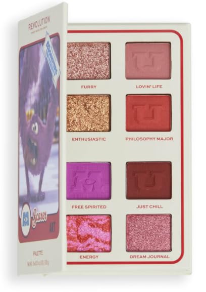 MAKEUP REVOLUTION Revolution x Monsters University Art Scare Card Palette Eyeshadow 8 x 0.01 oz. (0.55g)