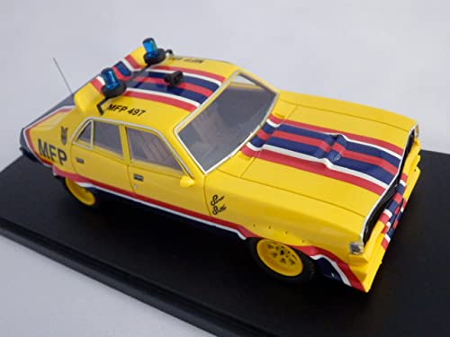 1/43 1974 フォード ファルコンV8 インターセプター MFP イエロー Amazon | ミニカー 1/43 マッドマックス MFP497 ボンネットフード