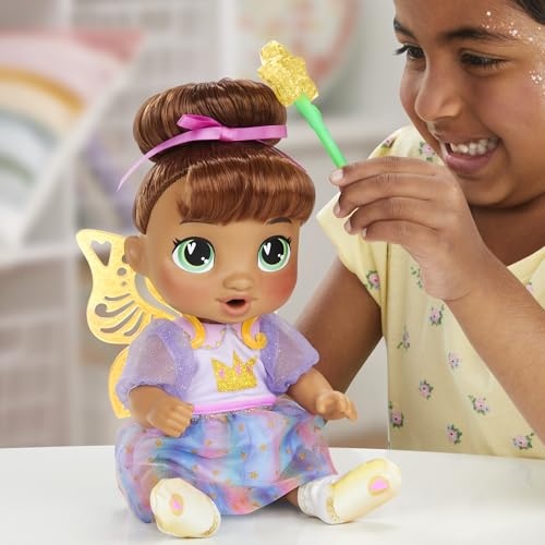 Baby Alive Fairy Fashions Sophia Sparkle Doll with Clothes Accessories, Brown Hair, 11 Inches, Toys for 3 Year Old Girls and Boys & Up (Amazon Exclusive) by Baby Alive - Image 8