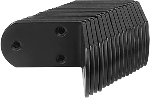 Angle code support de fixation angle droit RJJ en métal noir 16 PCS - 7