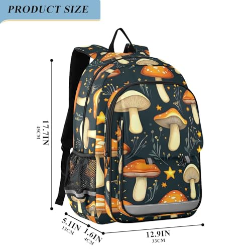 Sac à dos champignons idéal pour le voyage et les cours