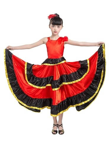 Linyuir Spanische Kleid Für Mädchen Kind Kostüm Flamenco...