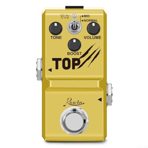 Pedal de refuerzo limpio con ecualizador de 2 bandas, mejora tu tono, sintonizador analógico vintage (A)