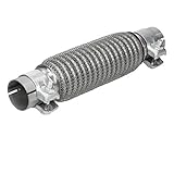 EINBAUANLEITUNG - 1. Das alte Flexrohr herausschneiden / flexen. 2. Das gelieferte Flexstück über die Enden ihres Hosenrohr/ Katalysators schieben.