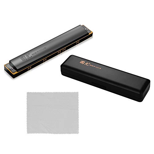 RuleaxAsi 28 Buraco Wide Range Gaita Chave de C Tremolo Harmonica Mouthorgan Instrumento de sopro pr