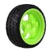 BQLZR Black and Green RC 1: 10 On-Road Racing Car 290143 Wheel Rims & Tires Pack of 4
