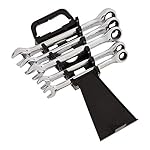 Amazon Basics Ratcheting Wrench Set, Metric, 5 Piece, Black/Silver - Image 2