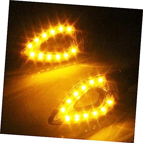 HOMSFOU 2 Peças De Luzes De Marcação Laterais Para Motocicleta Sinais De Mudança De Direção Luz De N