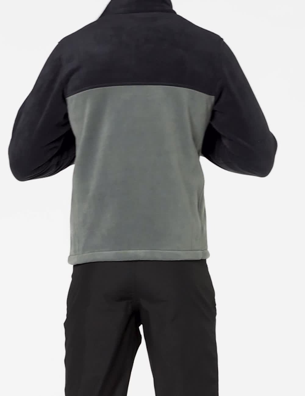 Columbia Sweat Polaire Homme Steens Mountain – Demi-zippé, Chaud, Grand Format – Noir – Taille 3X