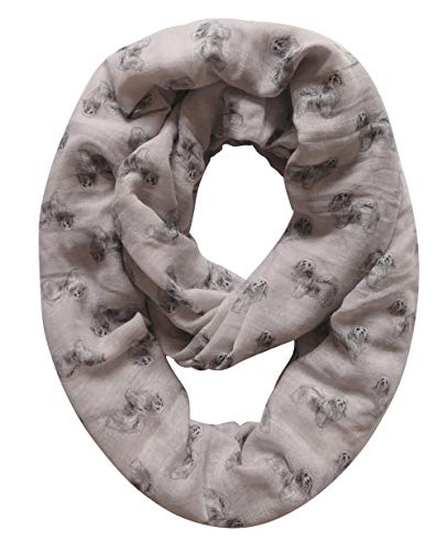 Lina & Lily Havanese Dog Print Women's Infinity Scarf Lightweight4