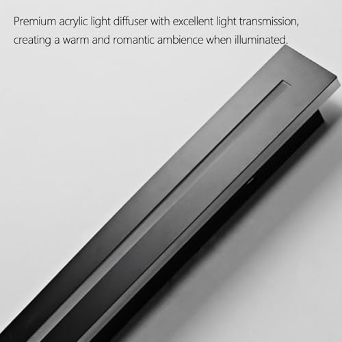 Aplique de pared largo dorado con luz cálida y diseño minimalista nórdico 4