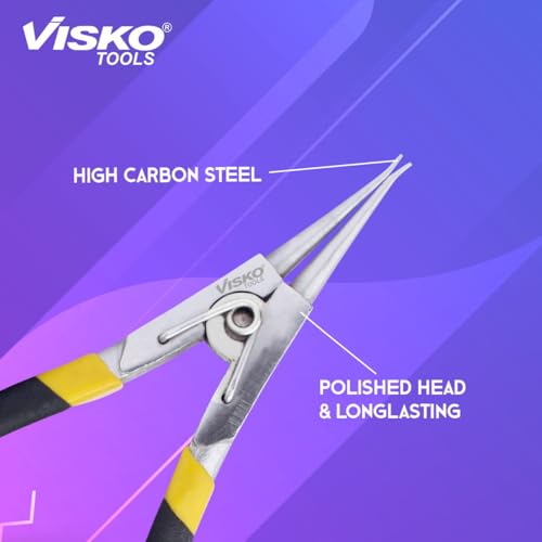 Image of VISKO 218 7 inch CirClip Plier | External Bend | Cutting player |Cutting plier | Pliers for Home | Player Tools | Combination plier | Pliers for electrical Work | Household Appliance | 7 Inches |