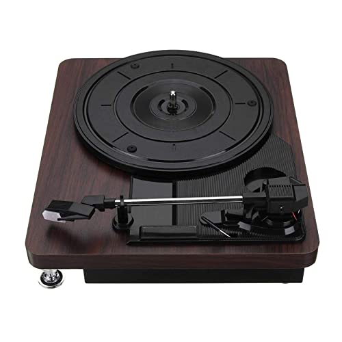 AURADO Tourne-disques rétro, am FM Radio Wood Color Record Retro Player 33RPM Portable Audio Gramophone Turntable Disc… - Les Beatles, Paul McCartney, John Lennon, RIngo Starr, George Harrison AURADO Tourne-disques rétro, am FM Radio Wood Color Record Retro Player 33RPM Portable Audio Gramophone Turntable Disc… – Image 5