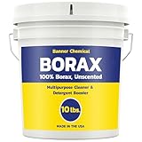 Banner Chemical Raw Borax (10 lbs) - 100% Pure, Unscented,...