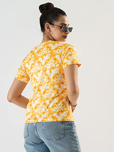 Image of PRETTIFY Women's Casual Regular Fit Half Sleeves Printed T-Shirt