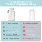 Nature spring® CaAKG | Calcium-Alphaketoglutarat | Laborgeprüft in DE | 60 Kapseln | hochdosiert | 1000 mg | CaAKG in bester Qualität ohne Zusatzstoffe
