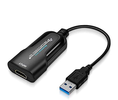 Image of MICROWARE Audio Video Capture Card, HDMI to USB 3.0, Full HD UP to 1080P 60fps Live Video Recorder Game Capture Card for Laptop High Definition Acquisition, Live Broadcasting