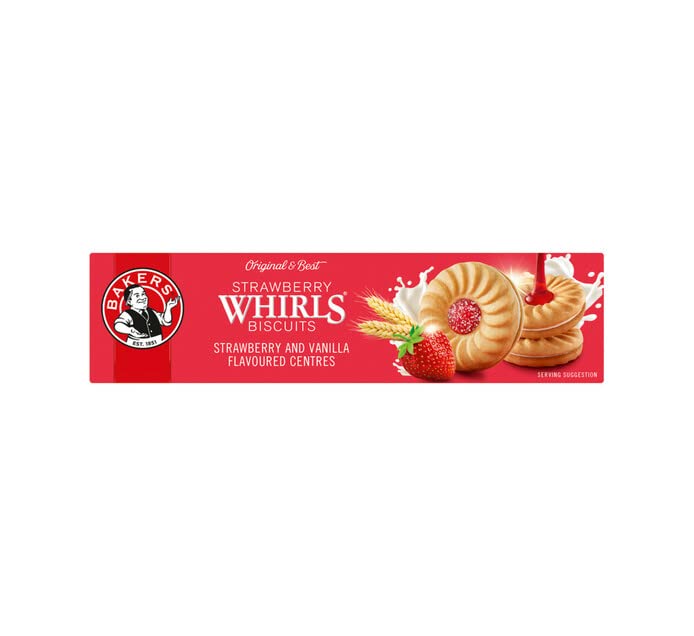 Bakers_Strawberry and Vanilla Swirls Jelly Biscuits_7.05oz/200g_2 Pack