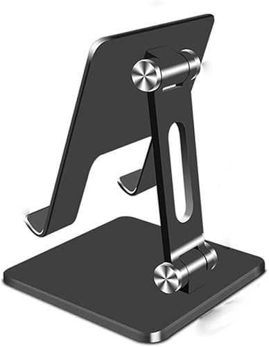 ZGJHFF Metal Desk Mobile Phone Holder Stand Adjustable Desktop Tablet Holder Universal Table Cell Phone Stand (Color D)
