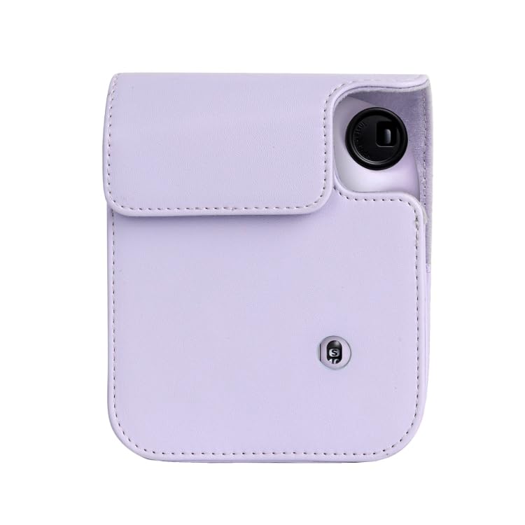 FotoCart Instax Mini 12 Camera Case, PU Leather Protective Camera Bag for Fujifilm Instax Mini 12 Camera(Lilac Purple) 2