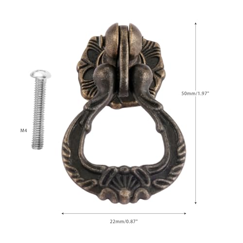 Pomo de tracción de 22 x 50 mm para sustituir tiradores rotos en cajas de madera y cajones 3