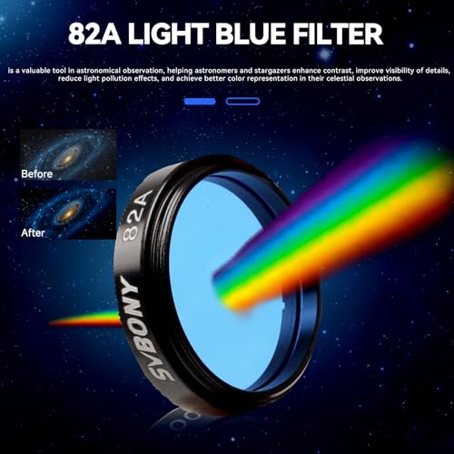 SVBONY SV233 Kit de acessórios para telescópio 7 peças, ocular Super Plossl de 6 mm 17 mm, lente Bar