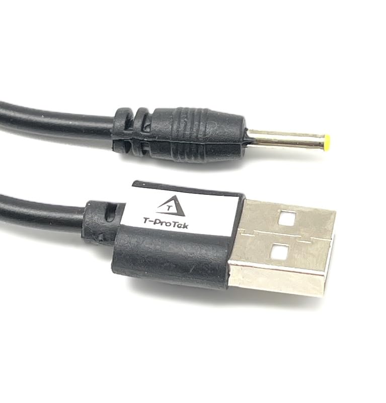 T-ProTek Cable USB de carga y fuente de alimentación compatible con DNS-0502000CW para Moshi Monster 7'