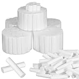 Healifty 250PCS Nasenbluten Stopper Zahnärztliche Watterollen aus Natürlicher Baumwolle mit Hohem Saugvermögen für Kinder Und Erwachsene