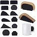 12 Pcs Pottery Mug Handle Molds Set, DIY Cups Handle Making Mold Tool, Clay Ceramic Clay Cutters Coffee Mug Handle Mold Making Tools Pottery Tools for Clay Ceramics Handle