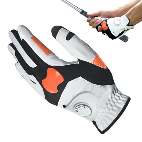 Golf Training Glove - Womens Left Hand Grip Positioner | Silicone Coated Spandex | Corrects Chipping Hook Reduces Slippage Impro