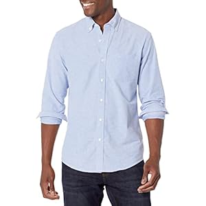 Amazon Essentials Men’s Long Sleeve Shirts Casual – Regular-Fit Pocket Oxford