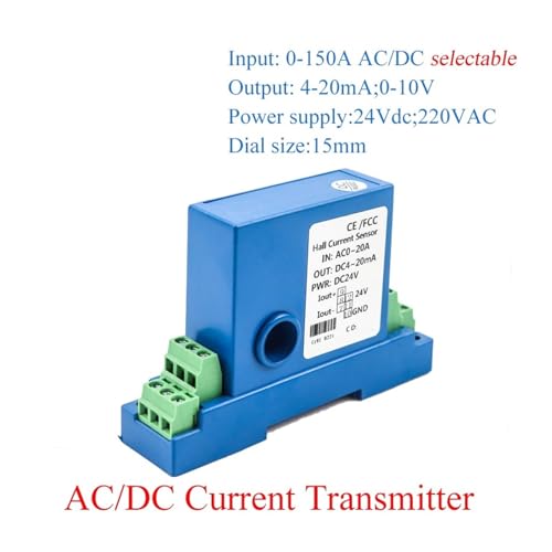 Transmisor 4-20 mA con transformador de corriente 15 mm para sensor 220V 4