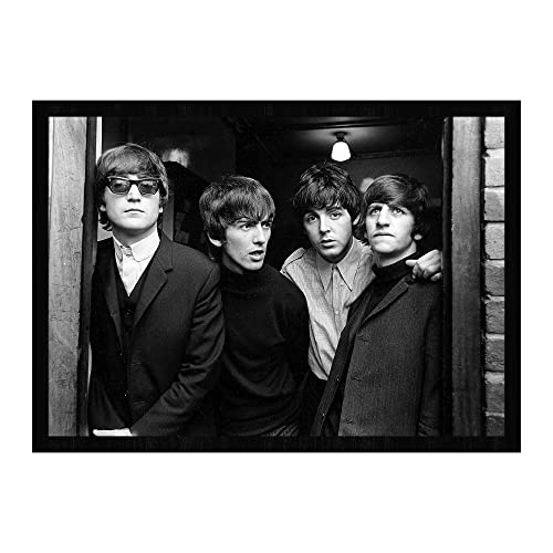 Affiche des Beatles Rubber Soul | Les Beatles | Impression encadrée ou non encadrée | A2 (59.4×42.0cm), Cadre en bois… - Les Beatles, Paul McCartney, John Lennon, RIngo Starr, George Harrison Affiche des Beatles Rubber Soul | Les Beatles | Impression encadrée ou non encadrée | A2 (59.4x42.0cm), Cadre en bois…