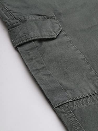 Image of Diverse Men's Slim Fit Overdyed Cotton Cargo