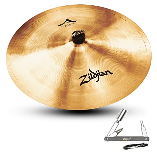 ZILDJIAN A0354 18 IN CHINA HIGH PITCH CAST BRONZE LIGHT WEIGHT DRUM CYMBAL With ZKEY